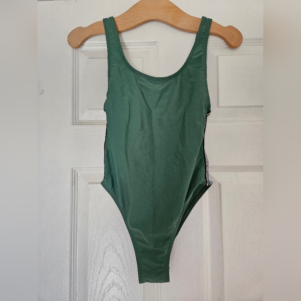 Xhilaration Women's Teal Green One Piece Swimsuit Size XS